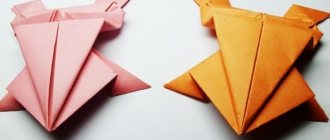 10 лучших схем, как сделать лягушку из бумаги