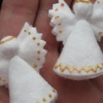 Ангелочек из ватных дисков своими руками поэтапно с шаблонами