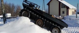 гусеничный вездеход с двигателем лифан