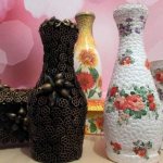 идея необычного декорирования бутылок шпагатом