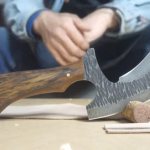 Как сделать топор из диска циркулярной плиты.