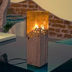 Колоски пшеницы в эпоксидке - светильник своими руками