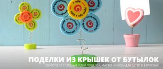 Поделки из крышек своими руками
