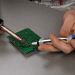 работа с оловоотсосом